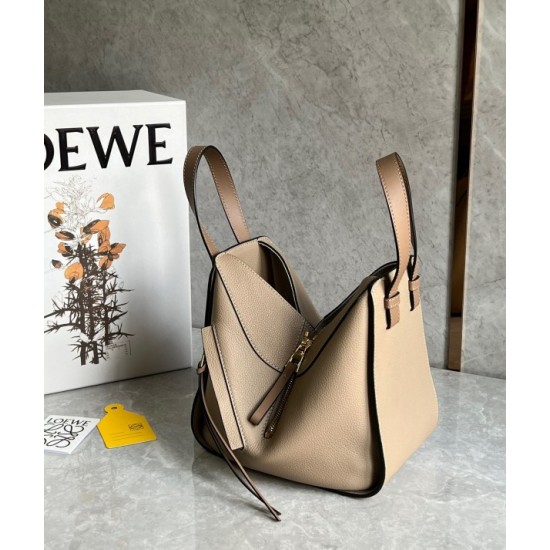 Loewe Compact Hammock Bag in Sand Grained Calfskin