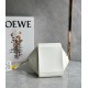 Loewe Compact Hammock Bag in White Satin Calfskin