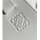 Loewe Compact Hammock Bag in White Satin Calfskin