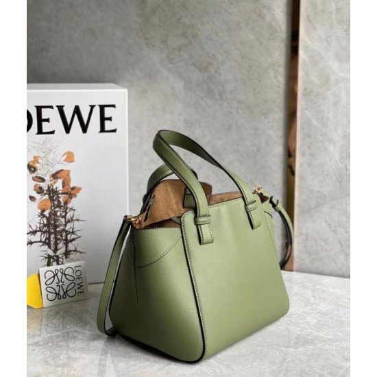 Loewe Hammock Nugget Bag In Avocado Green Calfskin