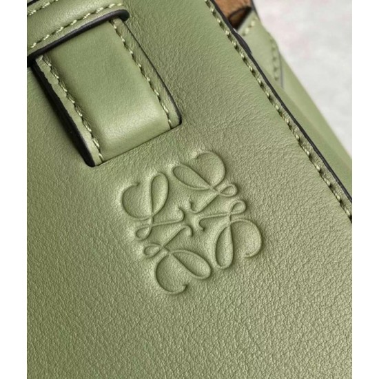 Loewe Hammock Nugget Bag In Avocado Green Calfskin