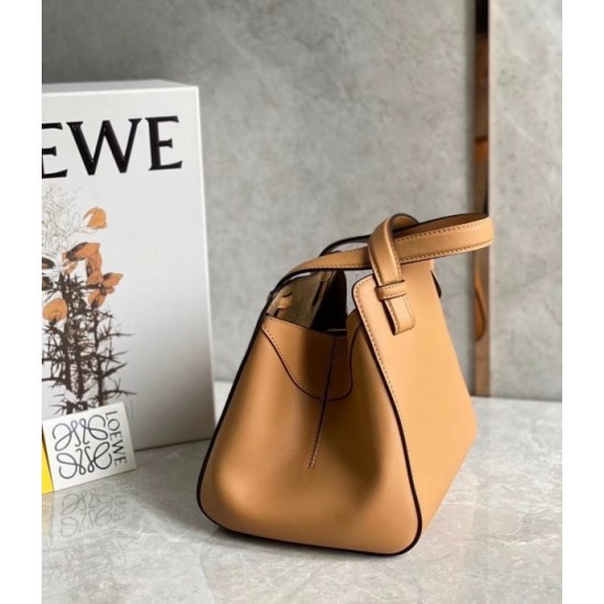 Loewe Hammock Nugget Bag In Brown Calfskin