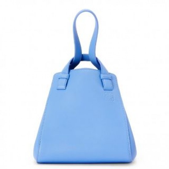 Loewe Hammock Nugget Bag In Celestine Blue Calfskin