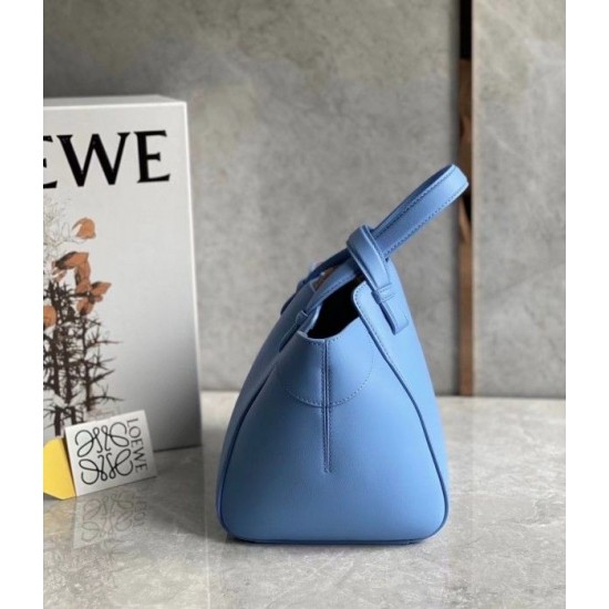 Loewe Hammock Nugget Bag In Celestine Blue Calfskin