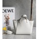 Loewe Hammock Nugget Bag In White Calfskin