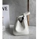 Loewe Hammock Nugget Bag In White Calfskin