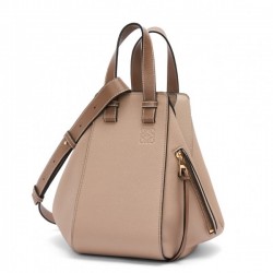 Loewe Hammock Small Bag In Sand Grained Leather