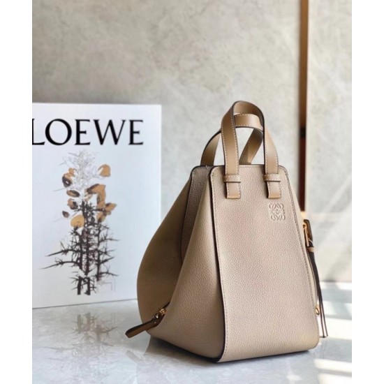 Loewe Hammock Small Bag In Sand Grained Leather