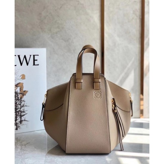 Loewe Hammock Small Bag In Sand Grained Leather