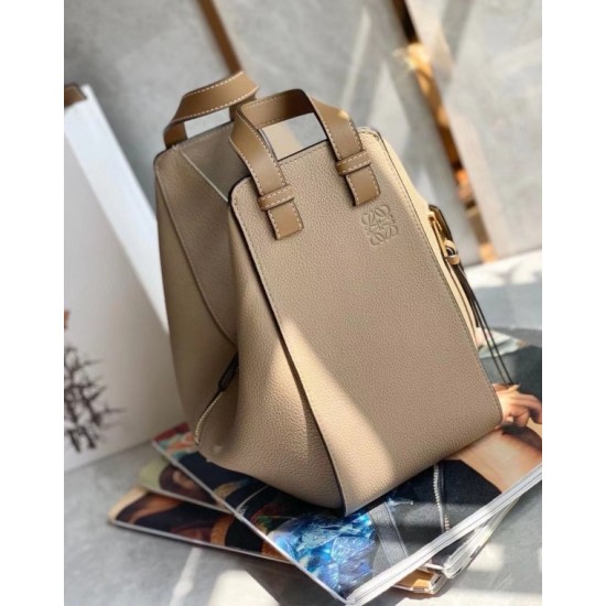 Loewe Hammock Small Bag In Sand Grained Leather