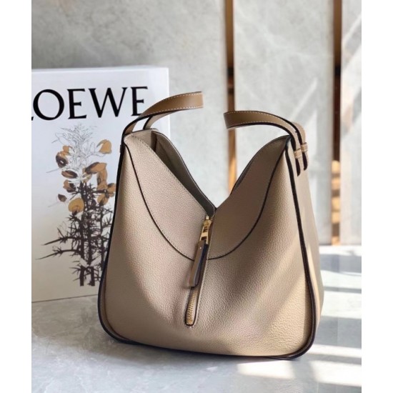 Loewe Hammock Small Bag In Sand Grained Leather