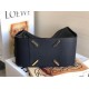 Loewe Medium Hammock Bag In Black Leather