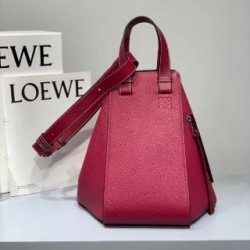 Loewe Medium Hammock Bag In Red Leather