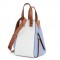 Loewe Medium Hammock Bag In White Blue Tan Calfskin