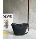 Loewe Mini Hammock Hobo Bag in Black Calfskin