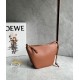 Loewe Mini Hammock Hobo Bag in Brown Calfskin 