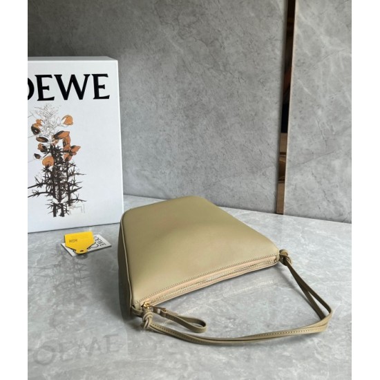 Loewe Mini Hammock Hobo Bag in Clay Green Calfskin 