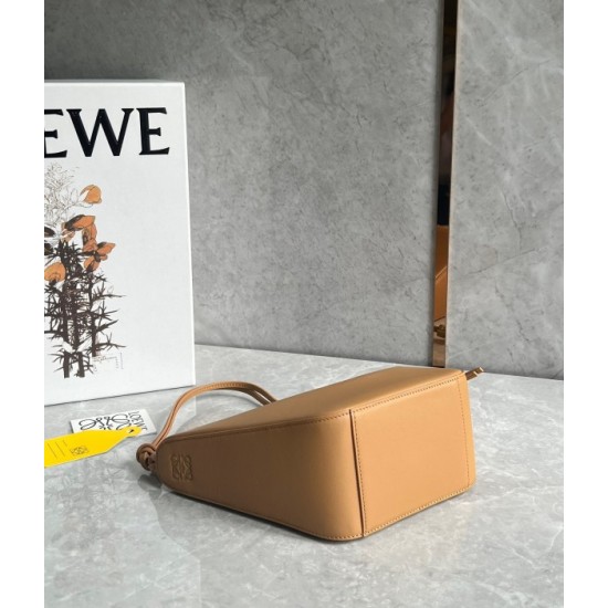 Loewe Mini Hammock Hobo Bag in Light Brown Calfskin