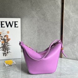 Loewe Mini Hammock Hobo Bag in Rockrose Calfskin