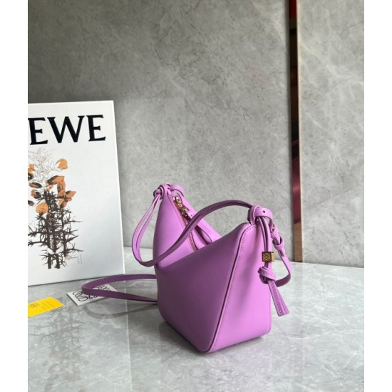 Loewe Mini Hammock Hobo Bag in Rockrose Calfskin