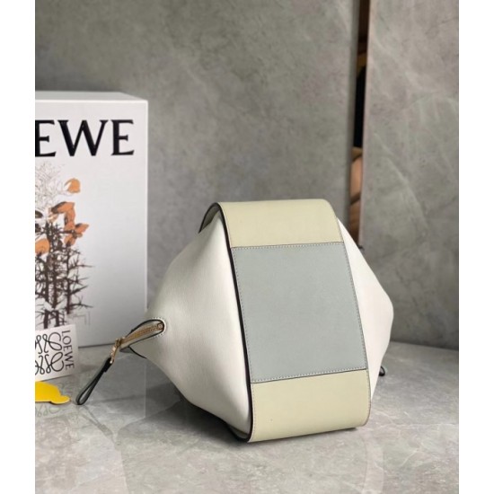 Loewe Small Hammock Multicolour Bag In Grey Calfskin