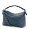 Loewe Large Puzzle Bag In Blue Grained Leather