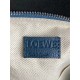 Loewe Large Puzzle Bag In Blue Grained Leather