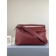 Loewe Large Puzzle Bag In Bordeaux Calfskin