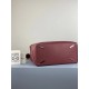 Loewe Large Puzzle Bag In Bordeaux Calfskin