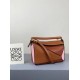 Loewe Mini Puzzle Bag In Brown Camel Pink Calfskin