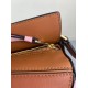 Loewe Mini Puzzle Bag In Brown Camel Pink Calfskin