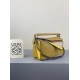 Loewe Mini Puzzle Bag In Ochre White Yellow Calfskin