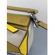 Loewe Mini Puzzle Bag In Ochre White Yellow Calfskin