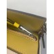 Loewe Mini Puzzle Bag In Ochre White Yellow Calfskin