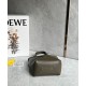 Loewe Mini Puzzle Fold Tote Bag in Dark Green Calfskin