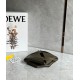 Loewe Mini Puzzle Fold Tote Bag in Dark Green Calfskin