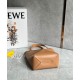 Loewe Mini Puzzle Fold Tote Bag in Tan Calfskin