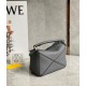 Loewe Puzzle Mini Bag In Asphalt Grey Grained Calfskin