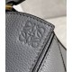 Loewe Puzzle Mini Bag In Asphalt Grey Grained Calfskin