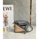 Loewe Puzzle Mini Bag In Asphalt Grey Nude Green Calfskin