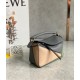 Loewe Puzzle Mini Bag In Asphalt Grey Nude Green Calfskin