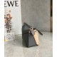 Loewe Puzzle Mini Bag In Asphalt Grey Nude Green Calfskin