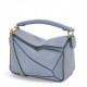 Loewe Puzzle Mini Bag In Atlantic Blue Calfskin Leather