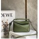 Loewe Puzzle Mini Bag In Avocado Green Calfskin