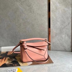 Loewe Puzzle Mini Bag In Blossom Calfskin Leather