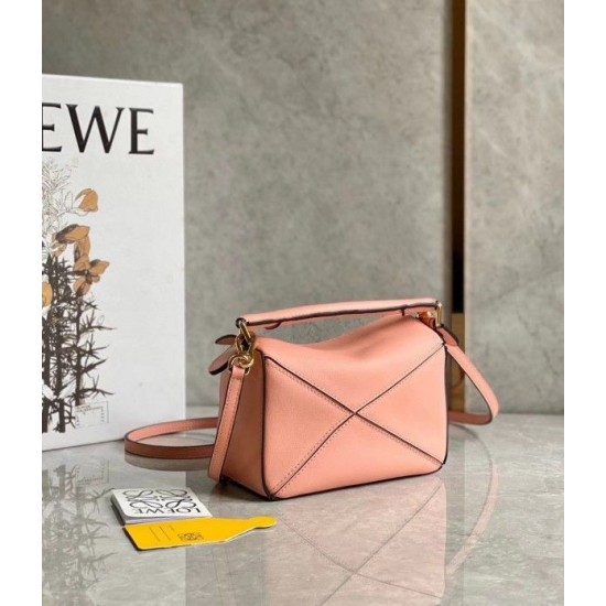 Loewe Puzzle Mini Bag In Blossom Calfskin Leather