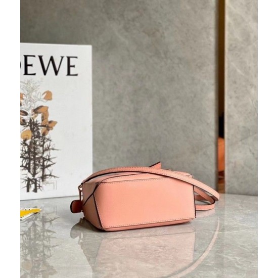 Loewe Puzzle Mini Bag In Blossom Calfskin Leather