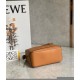 Loewe Puzzle Mini Bag In Brown Grained Calfskin 