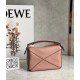 Loewe Puzzle Mini Bag In Dark Blush Grained Calfskin 