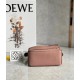 Loewe Puzzle Mini Bag In Dark Blush Grained Calfskin 